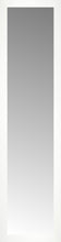 14" x 52" White Wide Cube Custom Framed Mirror