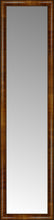 16" x 62" Belmont Light Brown Custom Framed Mirror