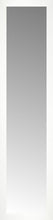 14" x 55" White Wide Cube Custom Framed Mirror