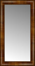 14" x 25" Belmont Light Brown Custom Framed Mirror