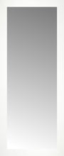 16" x 38" White Wide Cube Custom Framed Mirror
