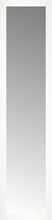 14" x 56" White Wide Cube Custom Framed Mirror
