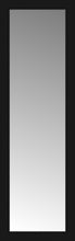 16" x 48" Soho Black Custom Framed Mirror