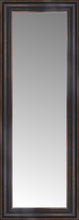 15" x 37" Aged Bronze Slope Custom Framed Mirror