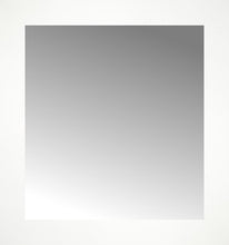 16" x 17" White Wide Cube Custom Framed Mirror