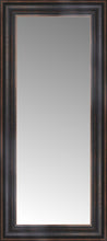 16" x 33" Aged Bronze Slope Custom Framed Mirror