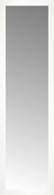 16" x 55" White Wide Cube Custom Framed Mirror