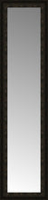 14" x 50" Mantilla Expresso Custom Framed Mirror