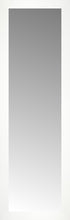 14" x 42" White Wide Cube Custom Framed Mirror