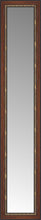 15" x 66" Malabar Walnut Custom Framed Mirror