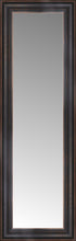 14" x 38" Aged Bronze Slope Custom Framed Mirror