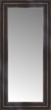 15" x 29" Aged Bronze Slope Custom Framed Mirror