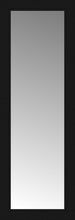14" x 38" Soho Black Custom Framed Mirror