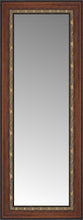 15" x 34" Malabar Walnut Custom Framed Mirror