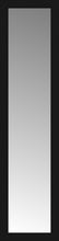14" x 52" Soho Black Custom Framed Mirror