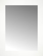 14" x 18" White Wide Cube Custom Framed Mirror