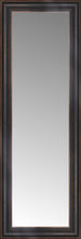 16" x 42" Aged Bronze Slope Custom Framed Mirror