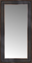 17" x 31" Aged Bronze Slope Custom Framed Mirror