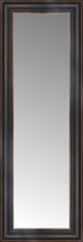 14" x 35" Aged Bronze Slope Custom Framed Mirror