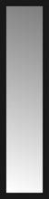 16" x 61" Soho Black Custom Framed Mirror