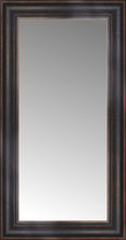 16" x 28" Aged Bronze Slope Custom Framed Mirror