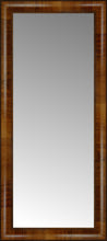 15" x 32" Belmont Light Brown Custom Framed Mirror