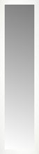 14" x 52" White Wide Cube Custom Framed Mirror