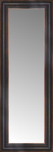 14" x 34" Aged Bronze Slope Custom Framed Mirror