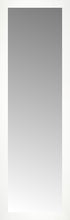 16" x 49" White Wide Cube Custom Framed Mirror