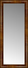 15" x 34" Belmont Light Brown Custom Framed Mirror