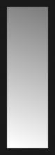 16" x 42" Soho Black Custom Framed Mirror