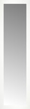 14" x 47" White Wide Cube Custom Framed Mirror
