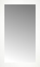 16" x 26" White Wide Cube Custom Framed Mirror
