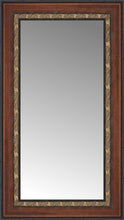 16" x 26" Malabar Walnut Custom Framed Mirror