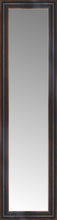 15" x 50" Aged Bronze Slope Custom Framed Mirror