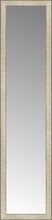 14" x 57" Libretto Antique Silver Custom Framed Mirror