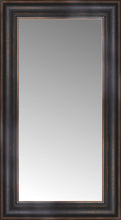 15" x 25" Aged Bronze Slope Custom Framed Mirror