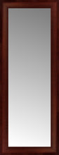 14" x 34" Ansley Mahogany Custom Framed Mirror