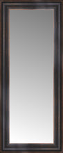 16" x 35" Aged Bronze Slope Custom Framed Mirror