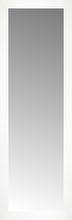 15" x 44" White Wide Cube Custom Framed Mirror