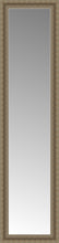 15" x 55" Ambrosia Silver Custom Framed Mirror