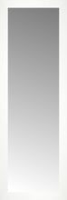 15" x 43" White Wide Cube Custom Framed Mirror