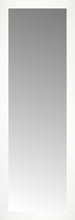 15" x 42" White Wide Cube Custom Framed Mirror