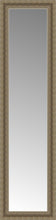 14" x 49" Ambrosia Silver Custom Framed Mirror