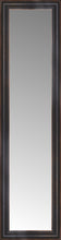 16" x 56" Aged Bronze Slope Custom Framed Mirror