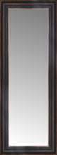 15" x 36" Aged Bronze Slope Custom Framed Mirror