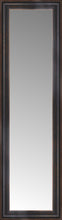 15" x 46" Aged Bronze Slope Custom Framed Mirror