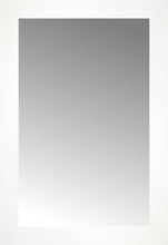16" x 23" White Wide Cube Custom Framed Mirror