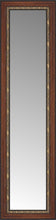 14" x 44" Malabar Walnut Custom Framed Mirror