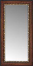 16" x 29" Malabar Walnut Custom Framed Mirror